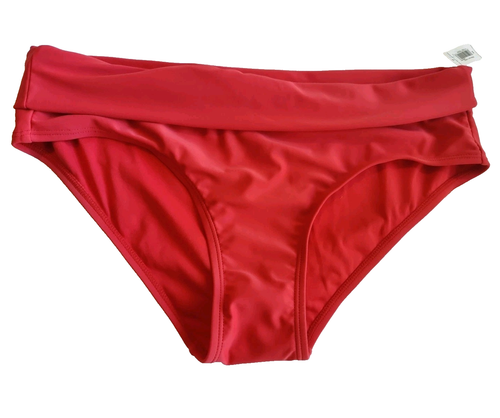 Gap Body NWT Red Fold Over Bikini Bottoms Size Medium Summer Swim M Womens