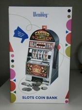 Wembley Electronic Casino Slot Machine Coin Bank Triple Seven Wins 777 - New