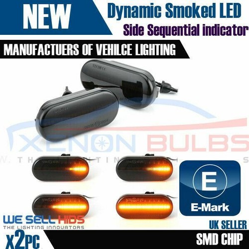 2x Ford Focus mk2 Seitenblinker Dynamisch Sequentiell Led Amber RS ST Smoked E - Bild 2 von 3