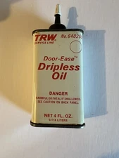 1940's-60's TRW Service Line Door-Ease Dripless Oil Can Tin