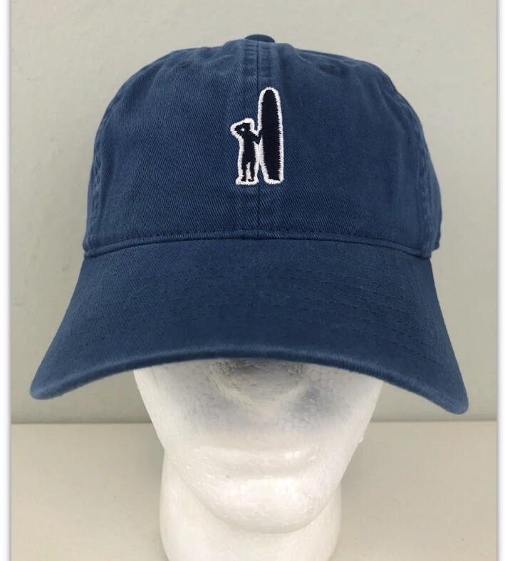 NEW Johnnie-O Hat Surf Logo Adjustable Cap Slate Blue Baseball Hat