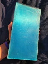 Fiber Optic Glass TURQUOISE Color Rough Block for Flint Knapping Arrowhead 5.7#