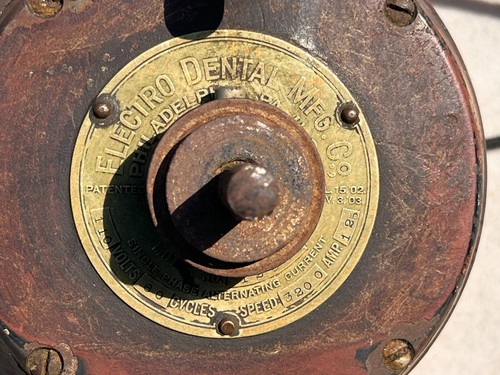 ANTIQUE ELECTRIC DENTAL DRILL ELECTRO DENTAL MANUFACTURING MFG STEAMPUNK 1900s - Picture 17 of 24