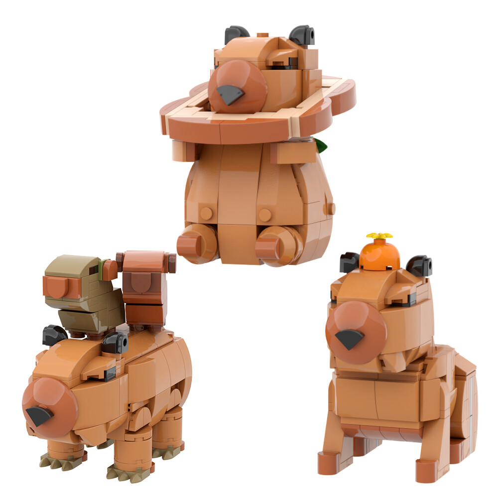 DIY Models Building Blocks Set for Capybara MOC Bricks Toys Kids