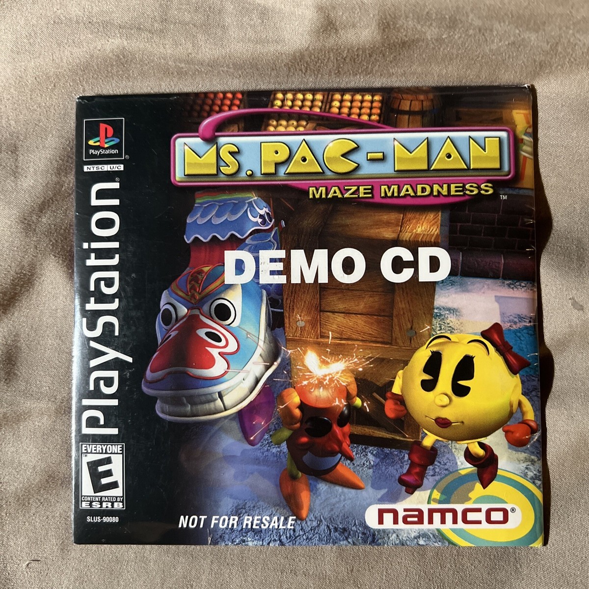 Ms. Pac-Man: Maze Madness Demo Sony Playstation 1 Not For Sale