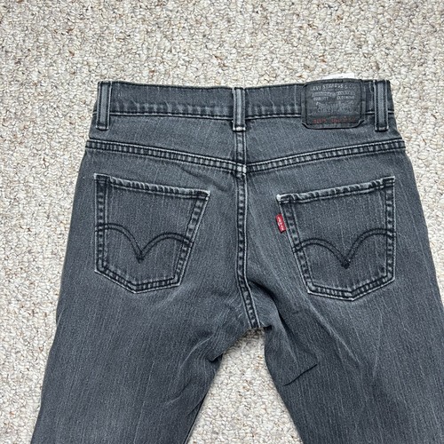 Levis Black 511 Slim Straight Jeans Youth Boys 14 Regular 27x27 W27 L27 Denim - Picture 5 of 11