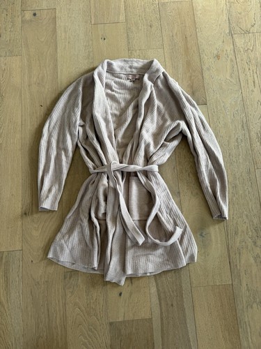 Barefoot Dream Cozy Chic Ultra Light Robe Tan Small