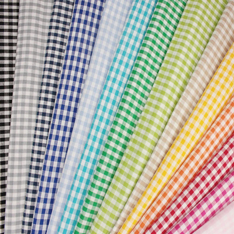 100% Cotton Fabric 1/4" Mini Check Gingham Squares 140cm Wide Tablecloth Summer