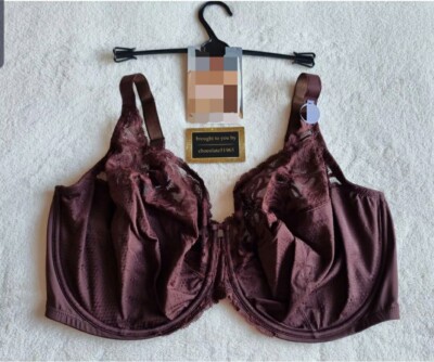 NEW EX M*S DD+ UNDERWIRED - NON SLIP STRAPS FULL CUP BRA SIZE 36GG ...