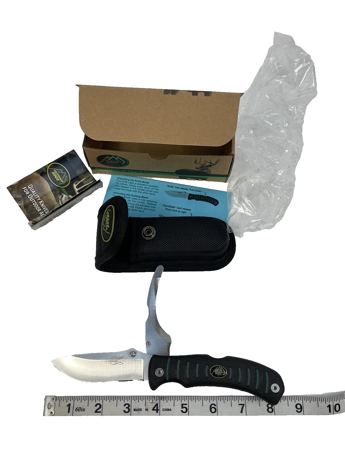 Navaja NEGRA Outdoor Edge cuchillos plegables de colección