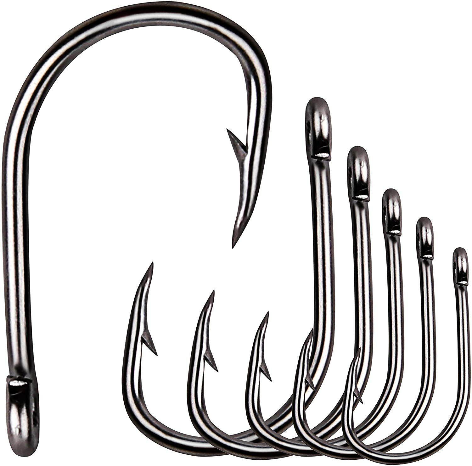 100pcs 9260 Carp Fishing Hooks Strong O'shaughnessy Black Live Bait