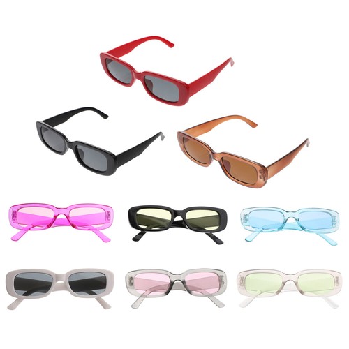 9pcs Unisex Practical Plastic Portable Retro Sunglasses Goggles Glasses