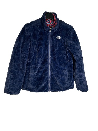 The North Face Girl’s Mossbud Reversible Jacket Sz L (14/16) Multicolor & Navy - Picture 5 of 11