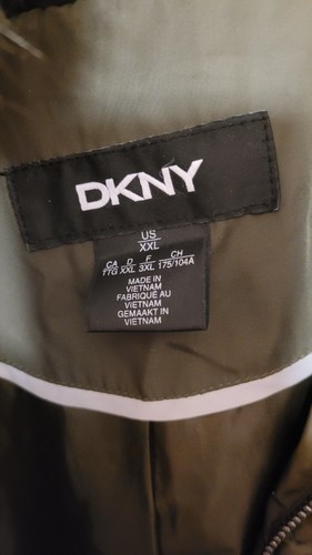 DKNY 3XL DAMEN PARKA OLIV KUNSTFELL KAPUZE WARM - Bild 10 von 10
