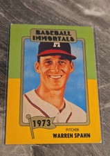 1980-87 SSPC Baseball Immortals - Warren Spahn #139