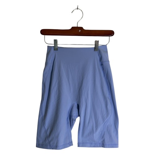 Buffbunny Biker Shorts Women M Periwinkle Blue High Waist Athletic Yoga Gym