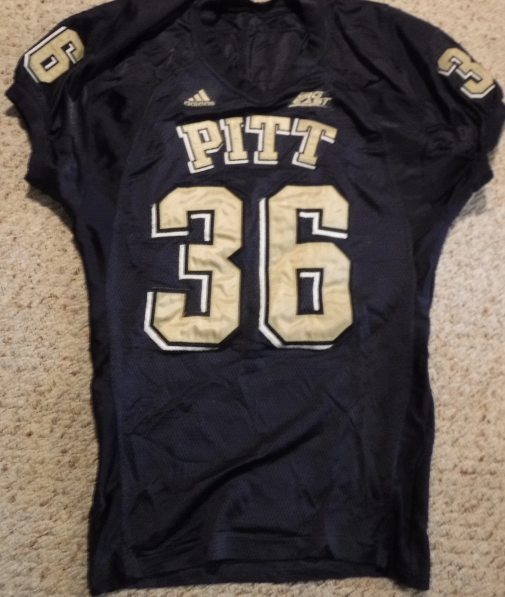 PITTSBURGH PANTHERS GAME JERSEY MICHAEL TOERPER PITT FOOTBALL GAME USED JERSEY