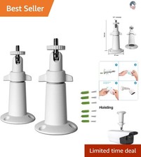 Adjustable Security Camera Wall Mount Bracket Compatible with Arlo WYZE Amcre...