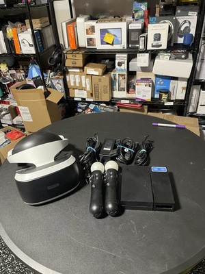 Sony PlayStation 4 PS4 Virtual Reality VR Headset Bundle White CUH-ZVR1 READ