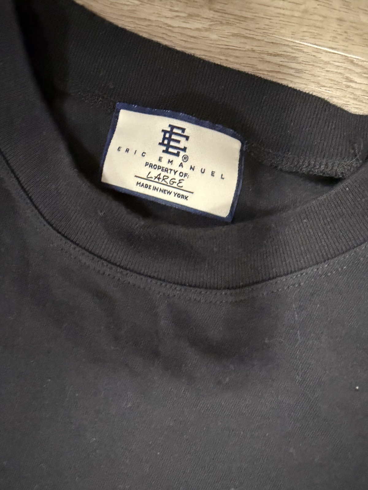 Eric Emanuel EE Basic Black Longsleeve T-shirt Bl… - image 9