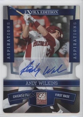 2010 Donruss Elite Extra Edition 73/100 Andy Wilkins #29 Auto 0b2