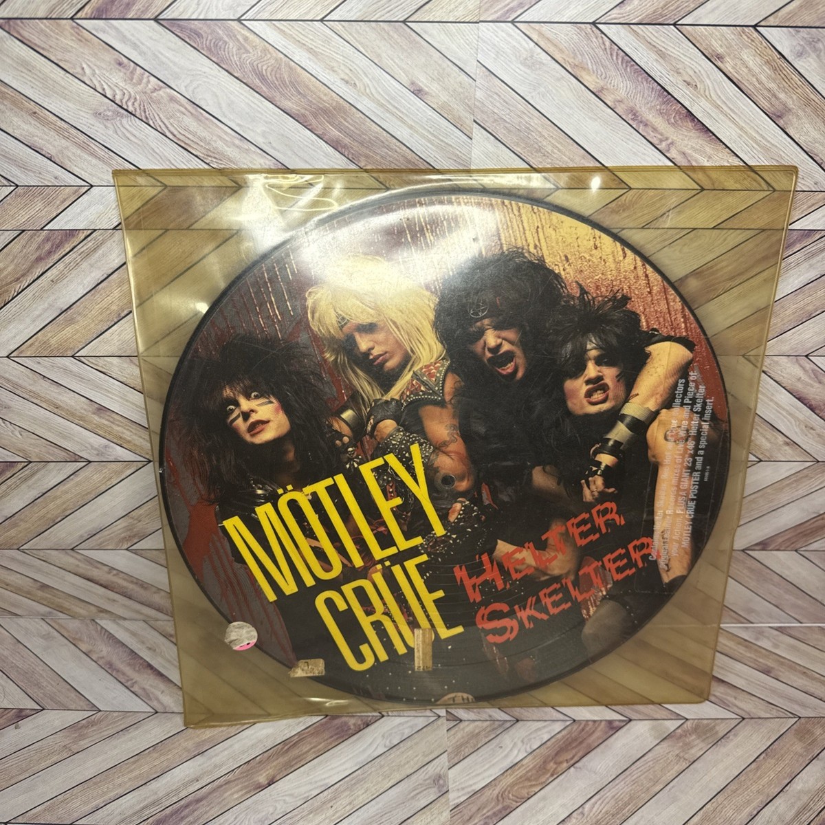 MOTLEY CRUE Helter Skelter LP ピクチャレコード VTG 80s Mötley Crüe 33 Rpm Picture Disk Helter-Skelter 1984