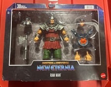 2023 Masters of the Universe New Eternia  Masterverse   DELUXE RAM MAN  DMG Box