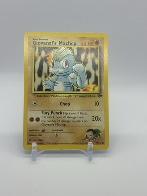 Giovanni's Machop 72/132 - Gym Challenge - English - Pokémon Karte - NM/LP
