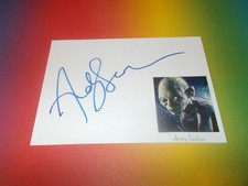 Andy Serkis Gollum signed signiert Autogramm Briefkarte + Bild in person