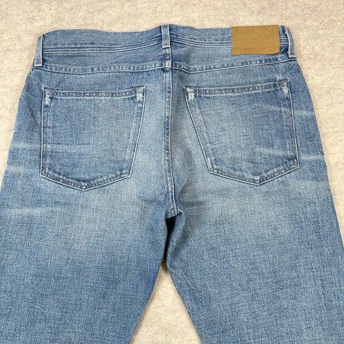 Wallace & Barnes Three Looms Japanese Selvedge Jeans Mens 33x33 Slim USA Made - Picture 11 of 21
