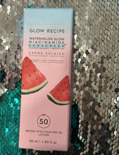 Glow Recipe Watermelon Glow Niacinamide Sunscreen SPF 50 1.69 fl oz Expired 7/25