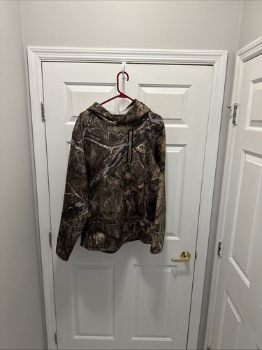 Mossy Oak Camo Pullover Hoodie Green Camo Large Light Use ( Built In Gaitor) - Picture 16 of 16