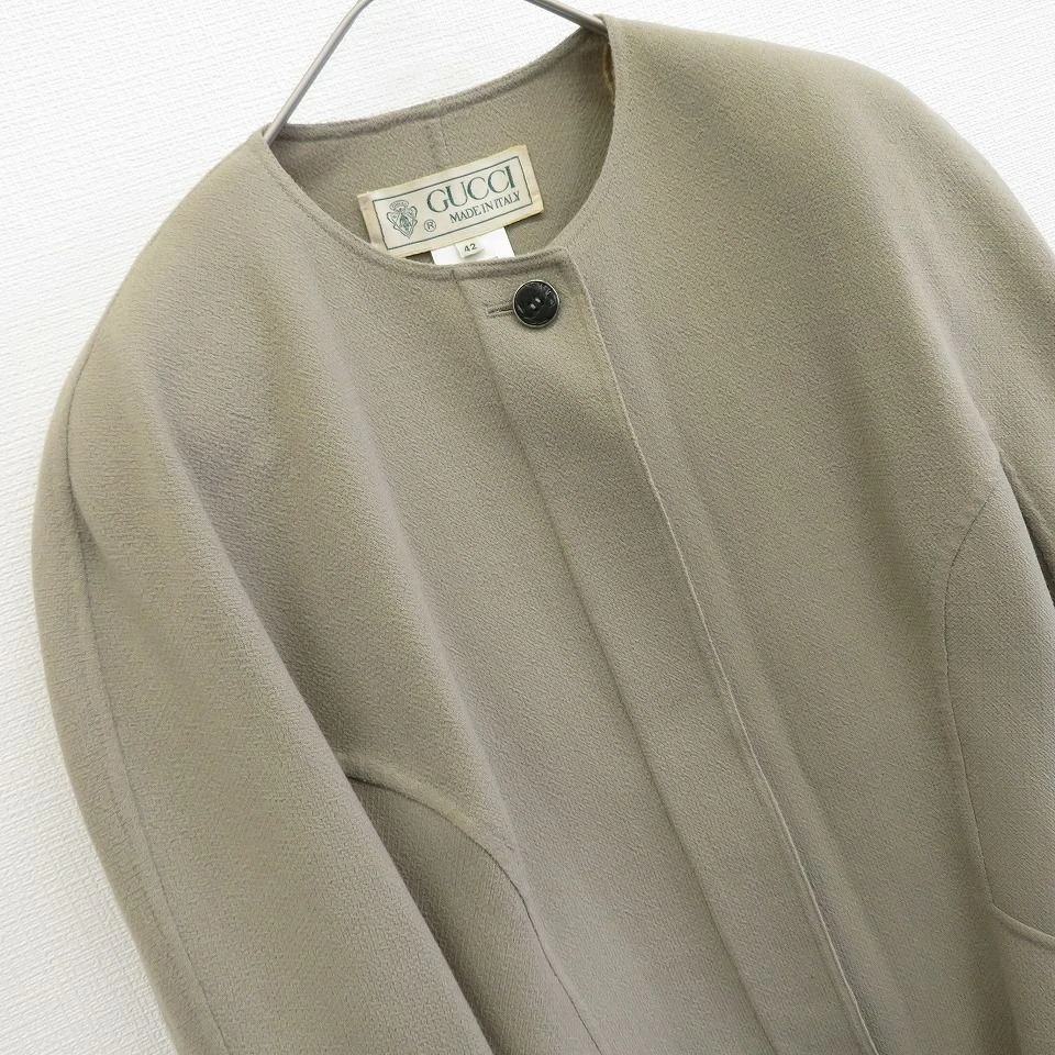 Vecchia giacca Gucci GUCCI Made in Italy senza colletto 869039i dal Giappone