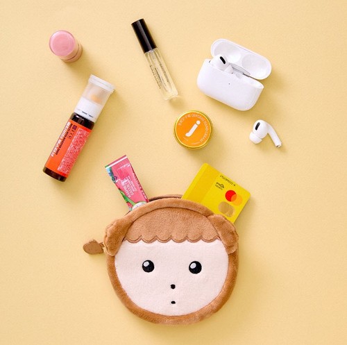 Maru is a Puppy Zipper Pouch Bag for Cards Makeup Small Items Travel Organizer - Picture 7 of 11