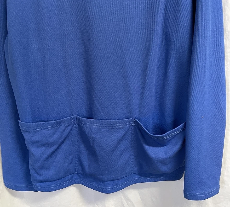 CAMISETA DE CICLISMO VINTAGE 90’S FILA Hombre AZUL POLIÉSTER Gris L/S Talla GRANDE Foto 3 de 4