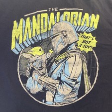 2XL Blue Mad Engine Star Wars The Mandalorian Baby Yoda Graphic T-shirt