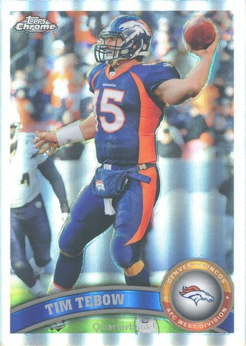 Tim Tebow [Refractor] #148 2011 Topps Chrome card
