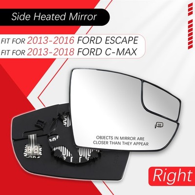 Mirror Glass Heated For Ford Escape 2013-2016 C-Max 2013-2016 17 2018 Right Side