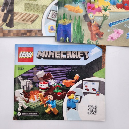 Lego Manual Instruction Books only 3 Sets MINECRAFT 21180, 21151, & 21162 - Picture 2 of 4