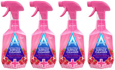 4x Astonish Antibacterial Surface Cleaner Spray 750ml - Pomegranate & Raspberry