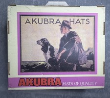 vintage AKUBRA Brumby HAT black Australia size 57 / NEW