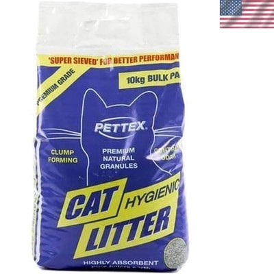 10 kg unparfümiertes klumpendes Katzenstreu - - abbaubar & stark saugfähig