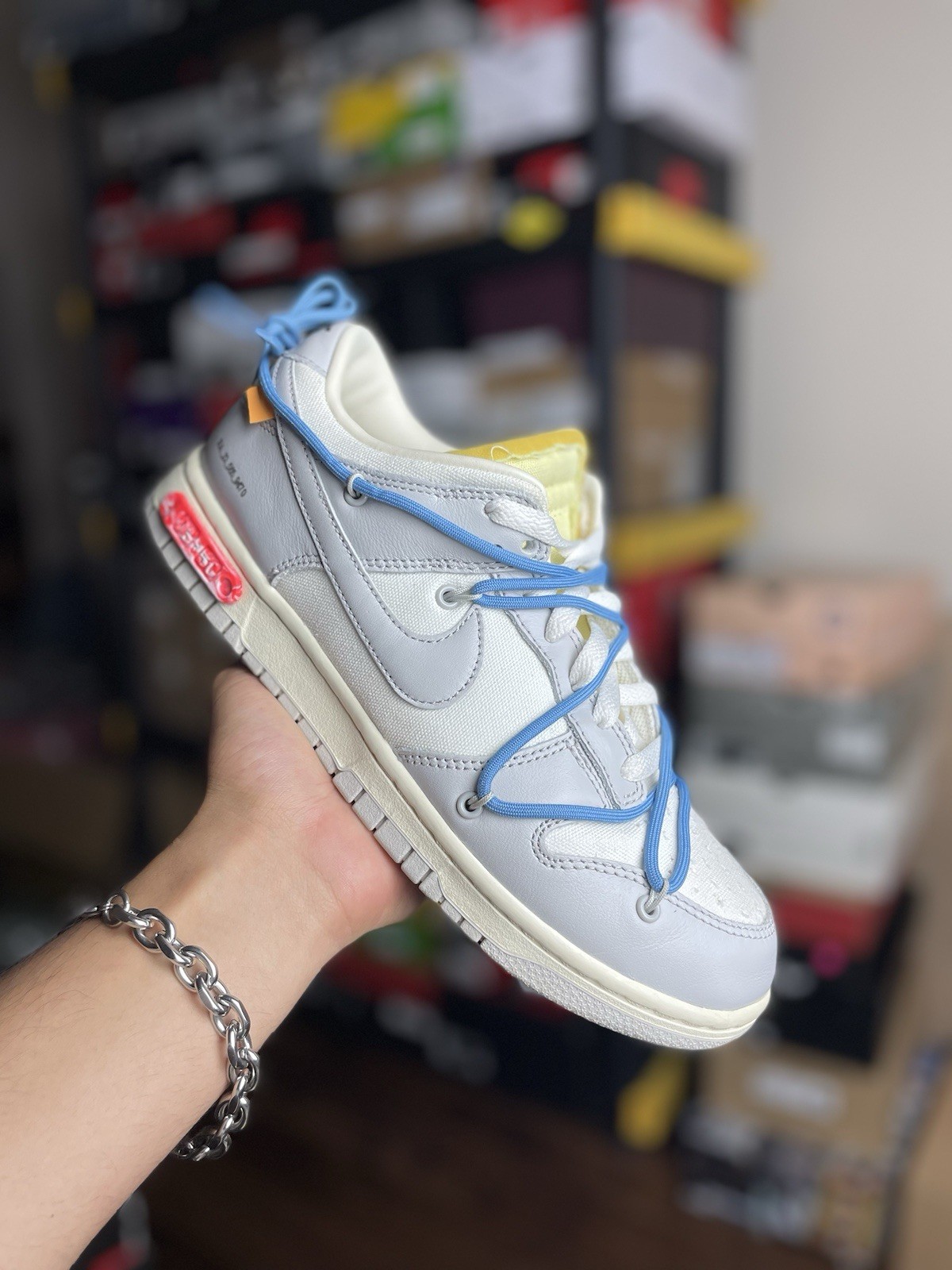 OFF WHITE X NIKE Taglia 8M Nike Off White x Dunk colore basso 05 di 50