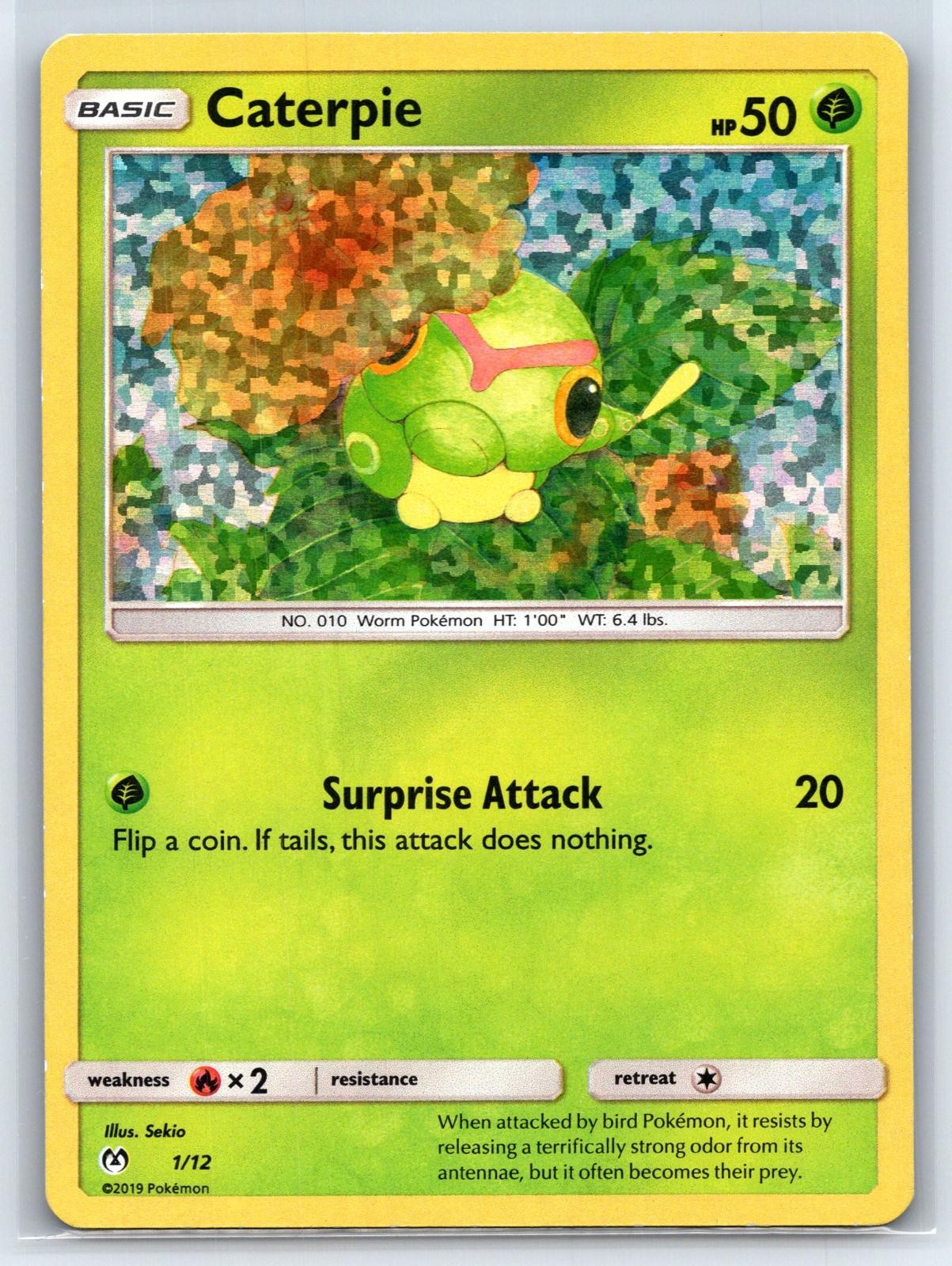 Caterpie 001/012 Holo Promo McDonald's Promos 2019 Pokemon Moderately Played