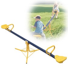 Teeter Totter for Kids Outdoor, Sit and Spin 360 Degrees Seesaw for Kids Outd...