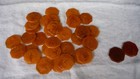 Vintage LOT Bakelite Amber/Apple Juice Buttons (30+ pcs) Octagonal 1" size - EUC — photo 2