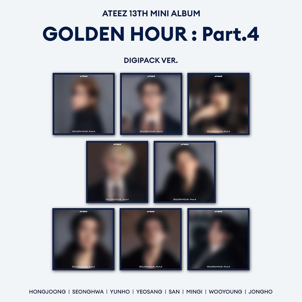ATEEZ [GOLDEN HOUR:PART.4] 13th Mini Album DIGIPACK Ver/CD+Book+Card+Poster+GIFT
