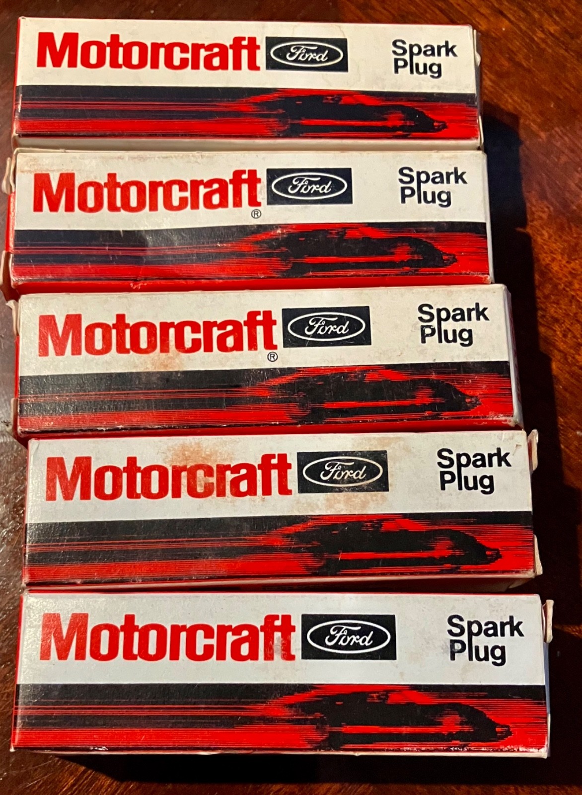 NOS FORD MOTORCRAFT AWSF54C SPARK PLUGS LOT OF 5 PLUGS