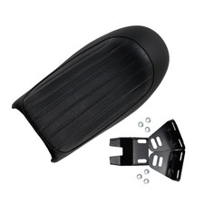 Motorcycle Racer Seat Vintage Cafe Racer Seat Black PU Leather for Honda CB125S