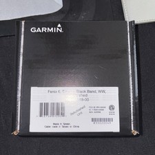 Garmin Fenix 6, Silver With Black Band - See Image For Details